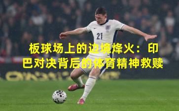 板球场上的边境烽火：印巴对决背后的体育精神救赎